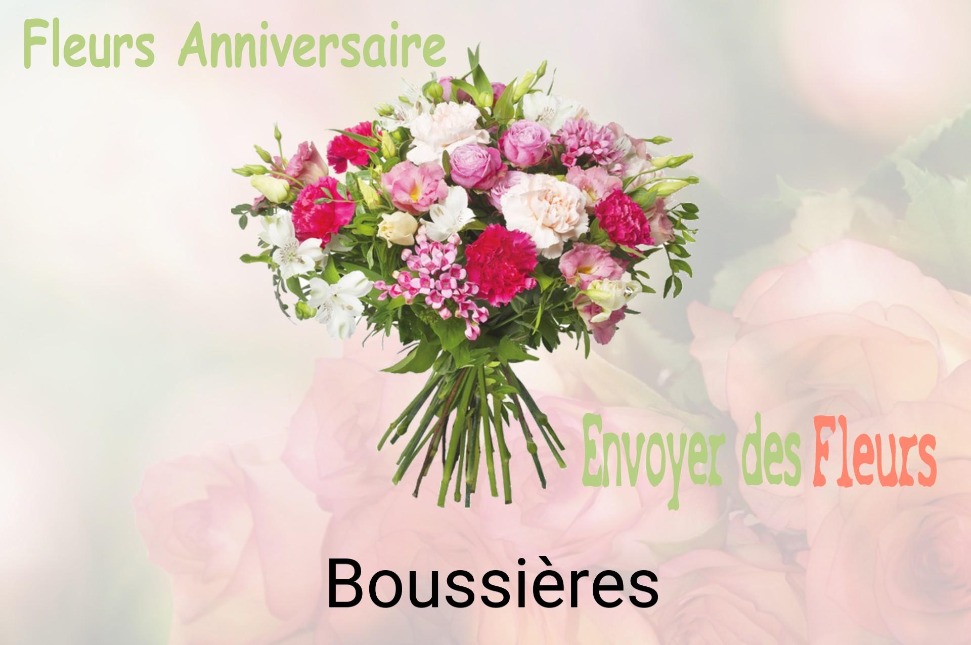 Bouquet de fleurs d’anniversaire livré à Boussières